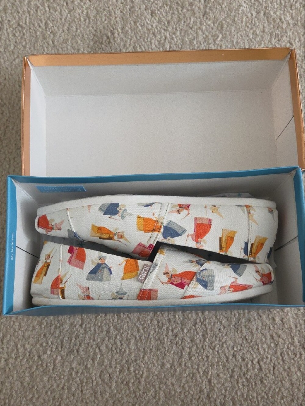 Disney Toms Women's Fairy Godmother Sleeping Beauty Slip-on Shoes Size 10 - Picture 7 of 8